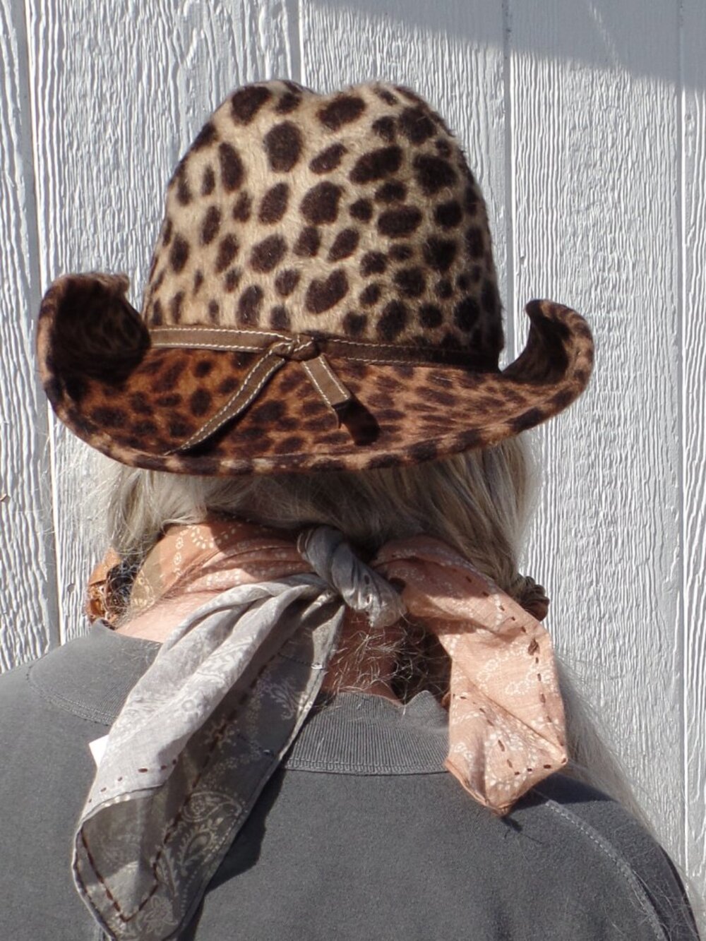 Vintage Eric Javits New York Hat Western Leopard Packable MEDIUM - Picture 4 of 9